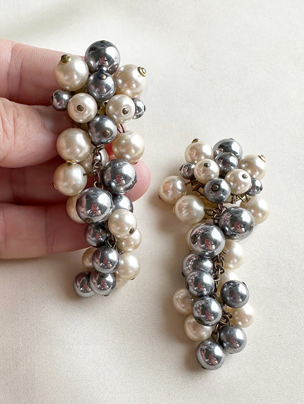 Faux parel oorbellen