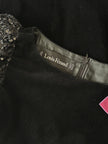Zwarte velours designer jurk