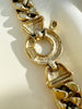 Vergulde chunky designer armband