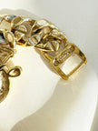 Vergulde chunky designer armband
