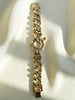 Vergulde chunky designer armband