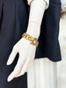 Vergulde chunky designer armband