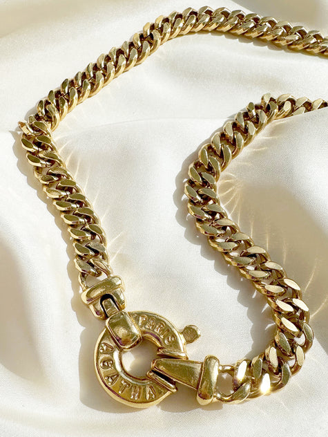 Vergulde designer schakelketting