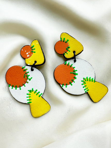Grote statement clip oorbellen