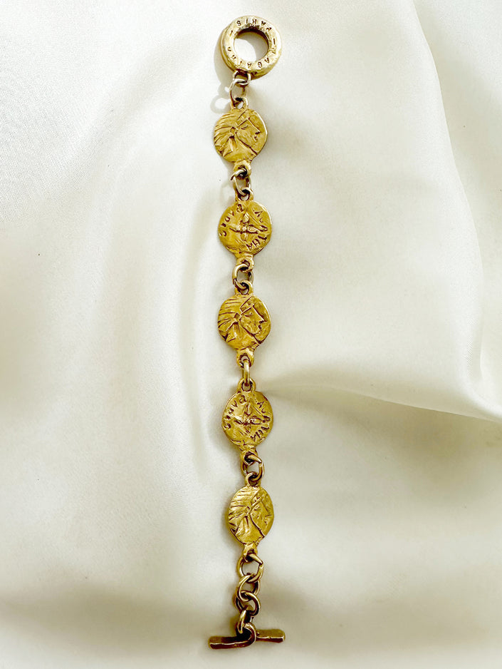 Matgouden designer armbandje