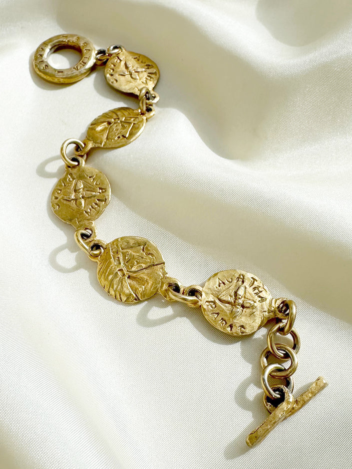 Matgouden designer armbandje