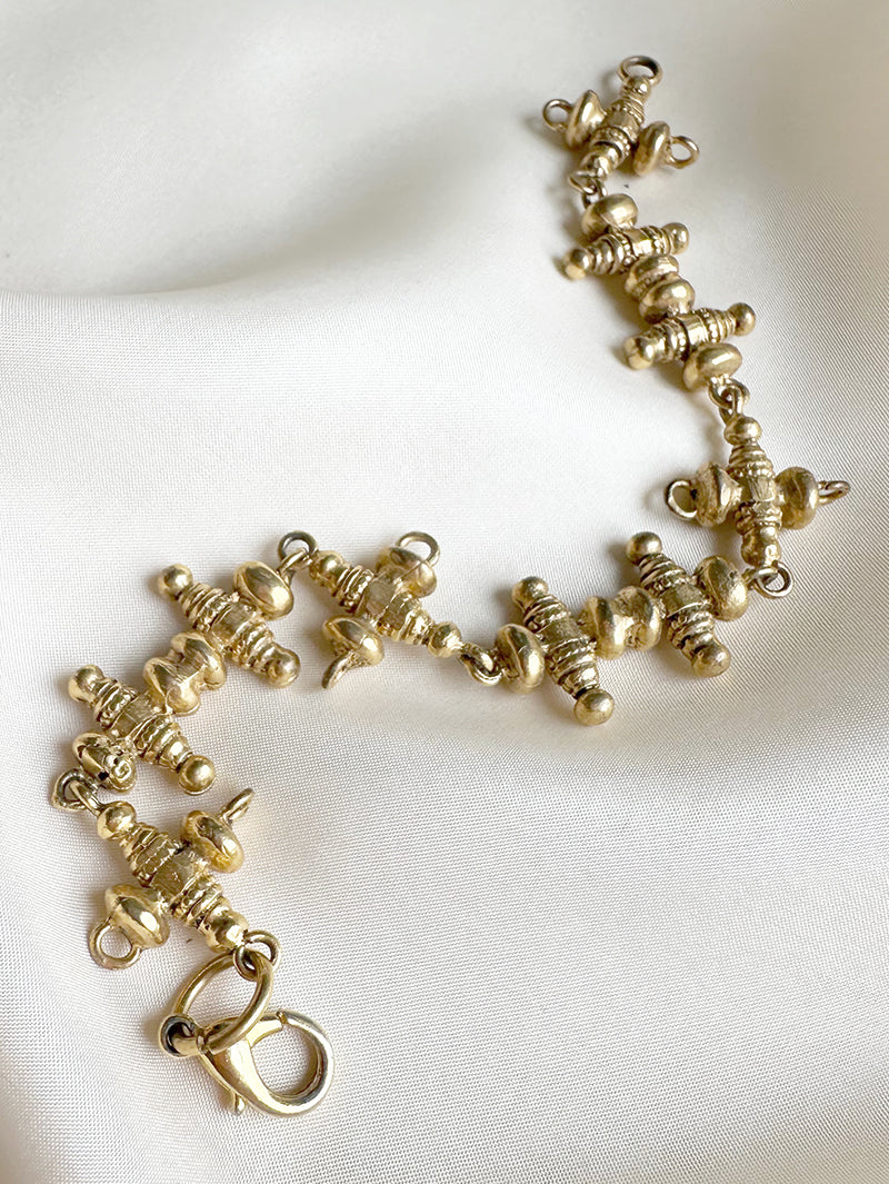 Gouden fantasie schakelarmband