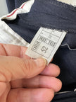 Donkerblauwe wollen designer herenpantalon