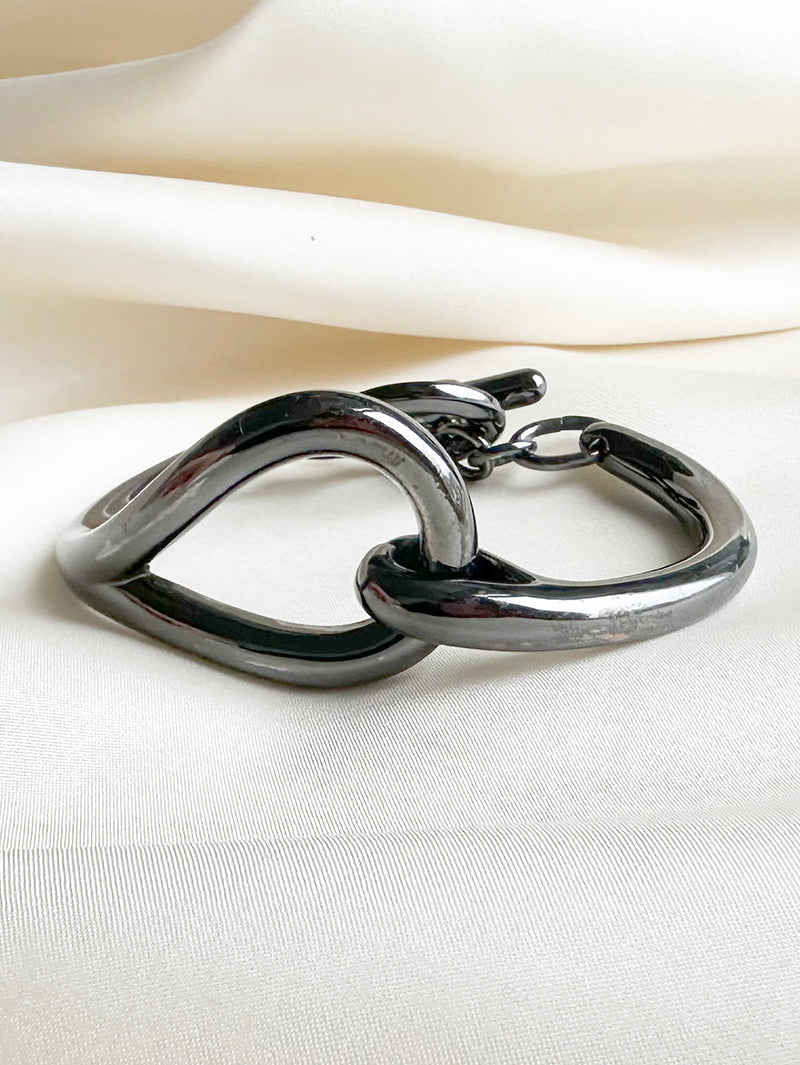 Zwarte designer armband