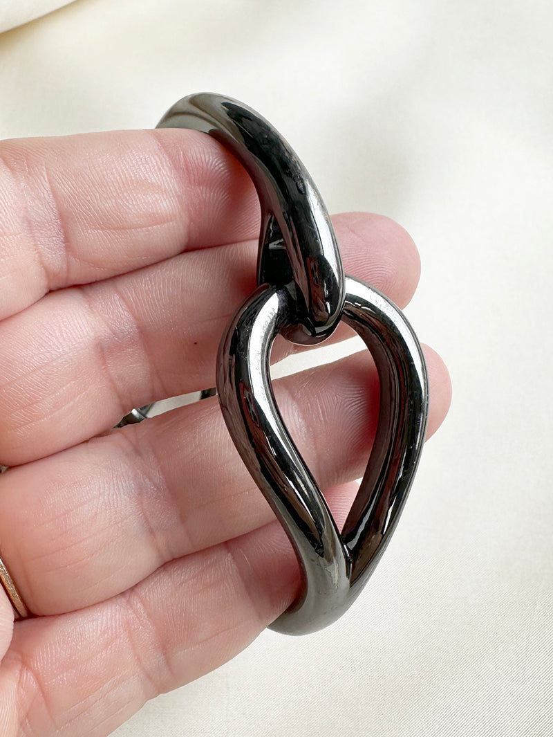 Zwarte designer armband