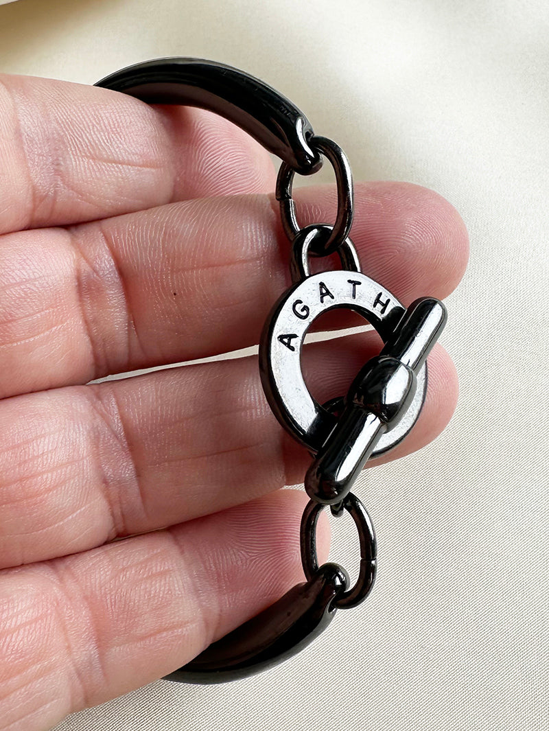 Zwarte designer armband