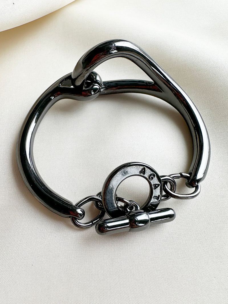 Zwarte designer armband