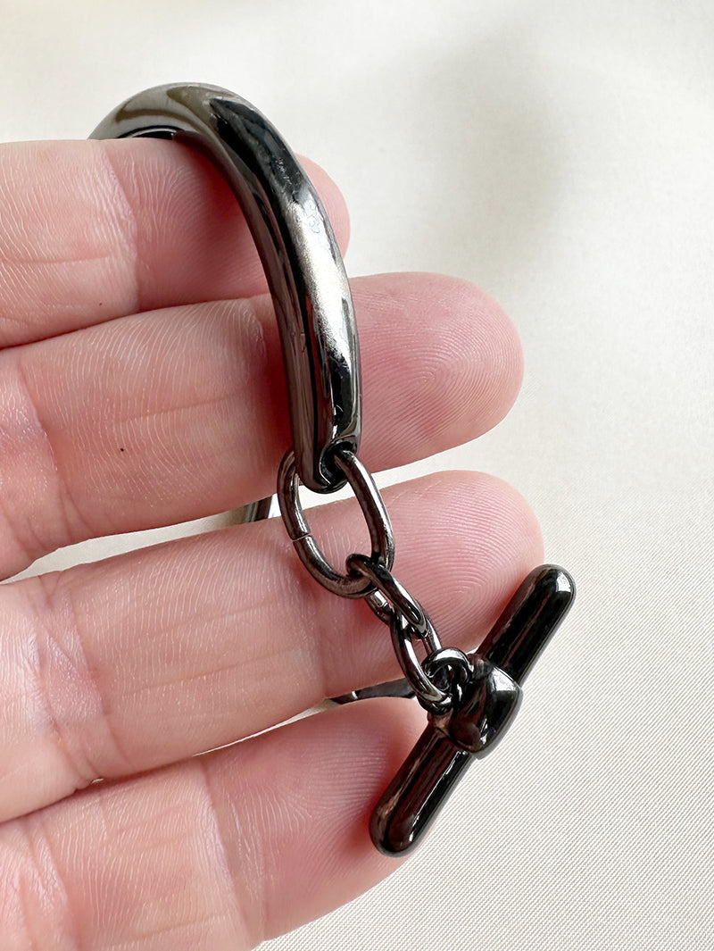 Zwarte designer armband