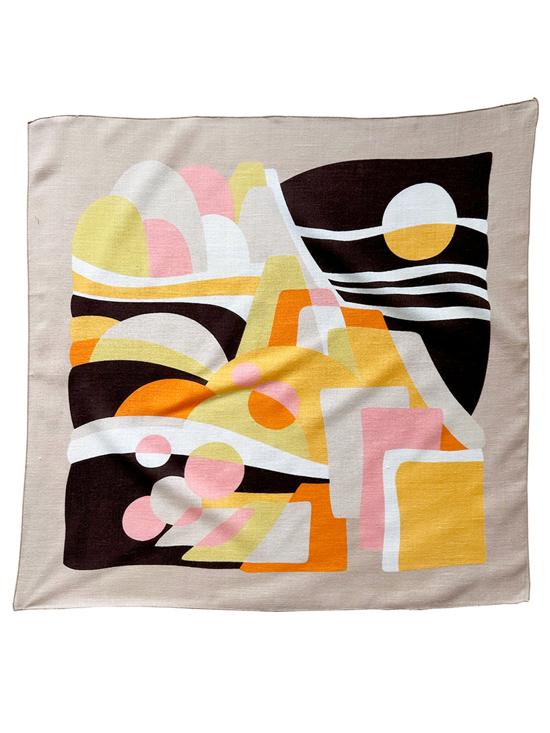 Vintage sjaal van wol met angora