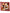 Rood/bruine floral wollen sjaal