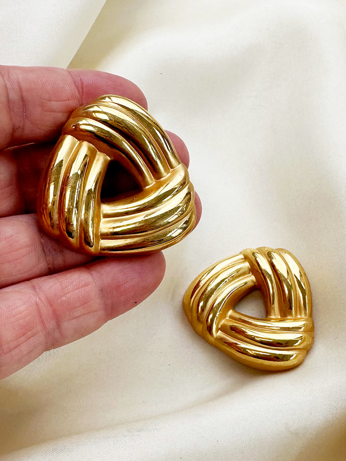 Gouden gesigneerde schoenclips