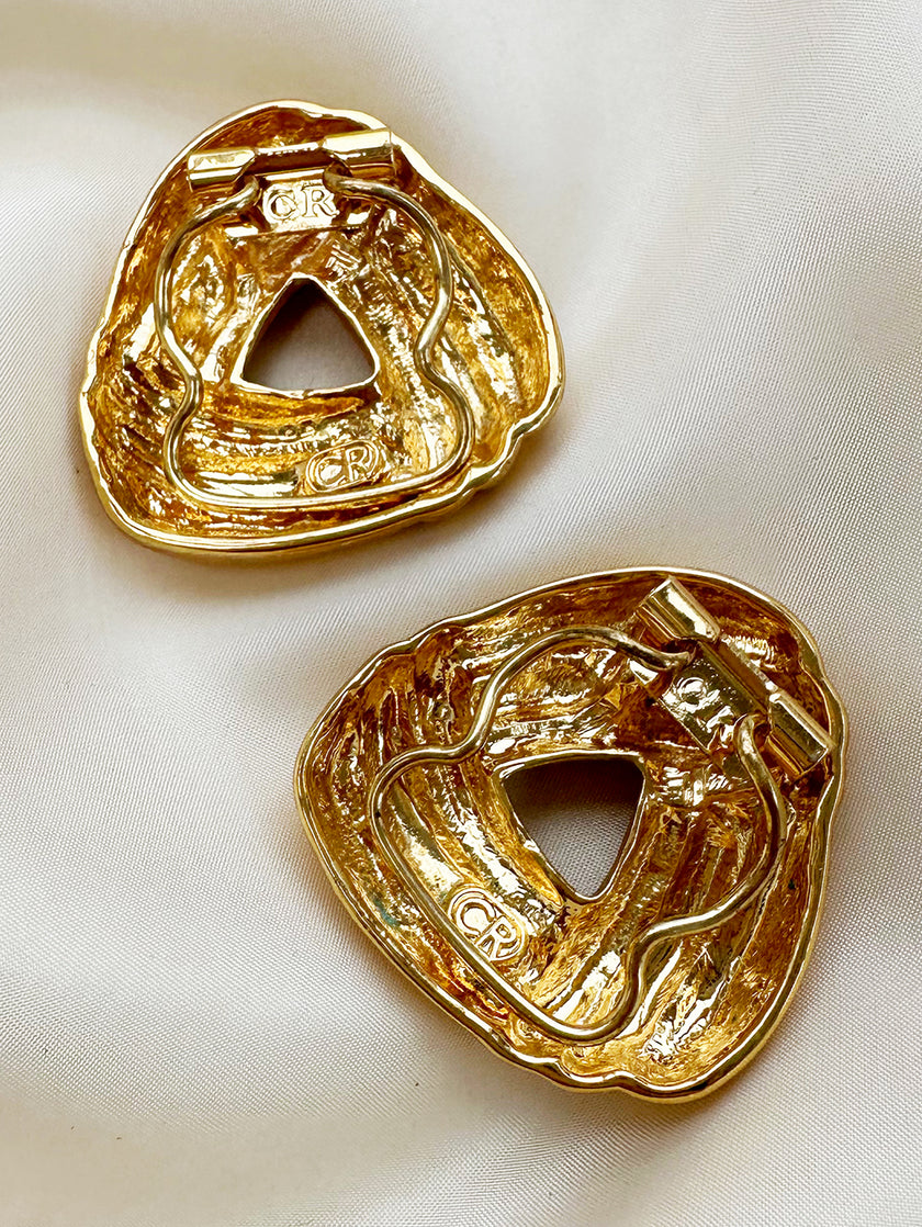 Gouden gesigneerde schoenclips