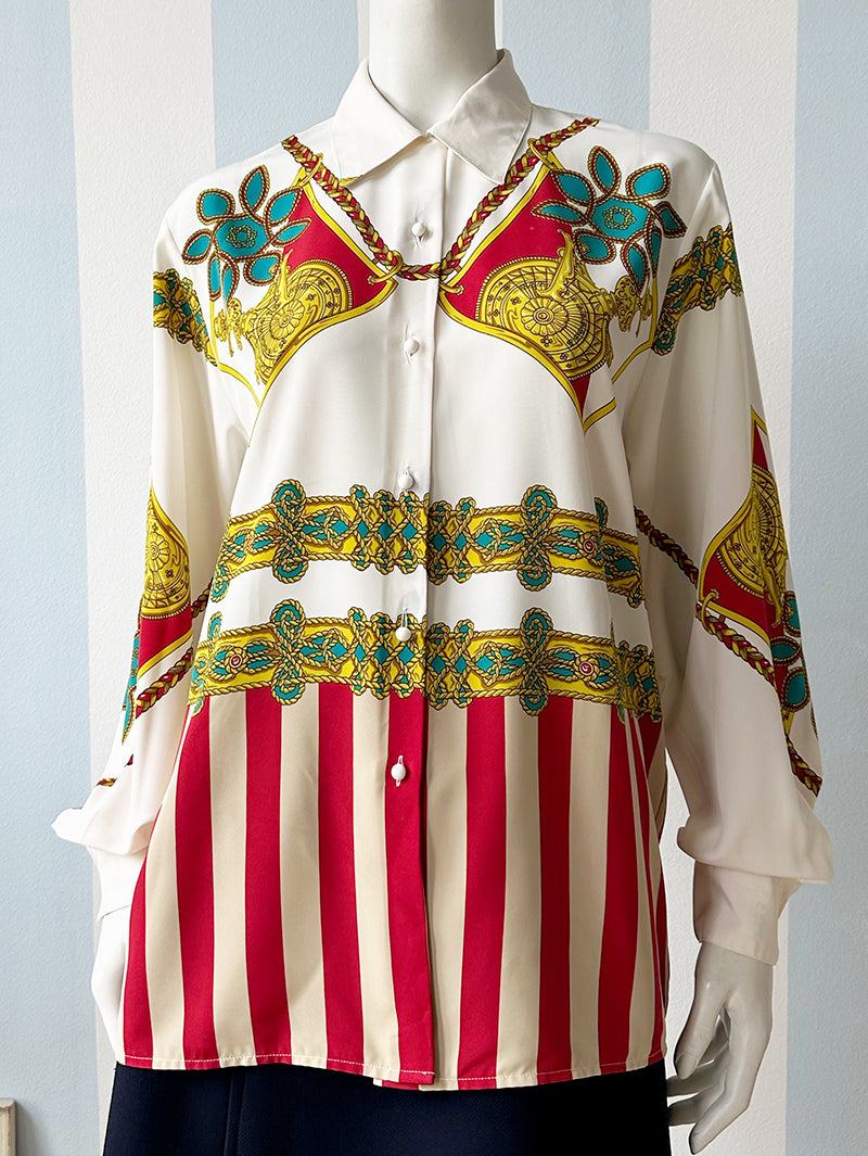 Vintage print blouse