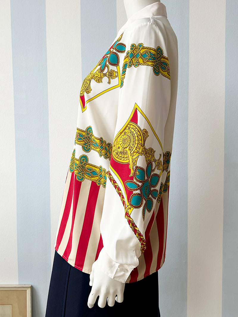 Vintage print blouse