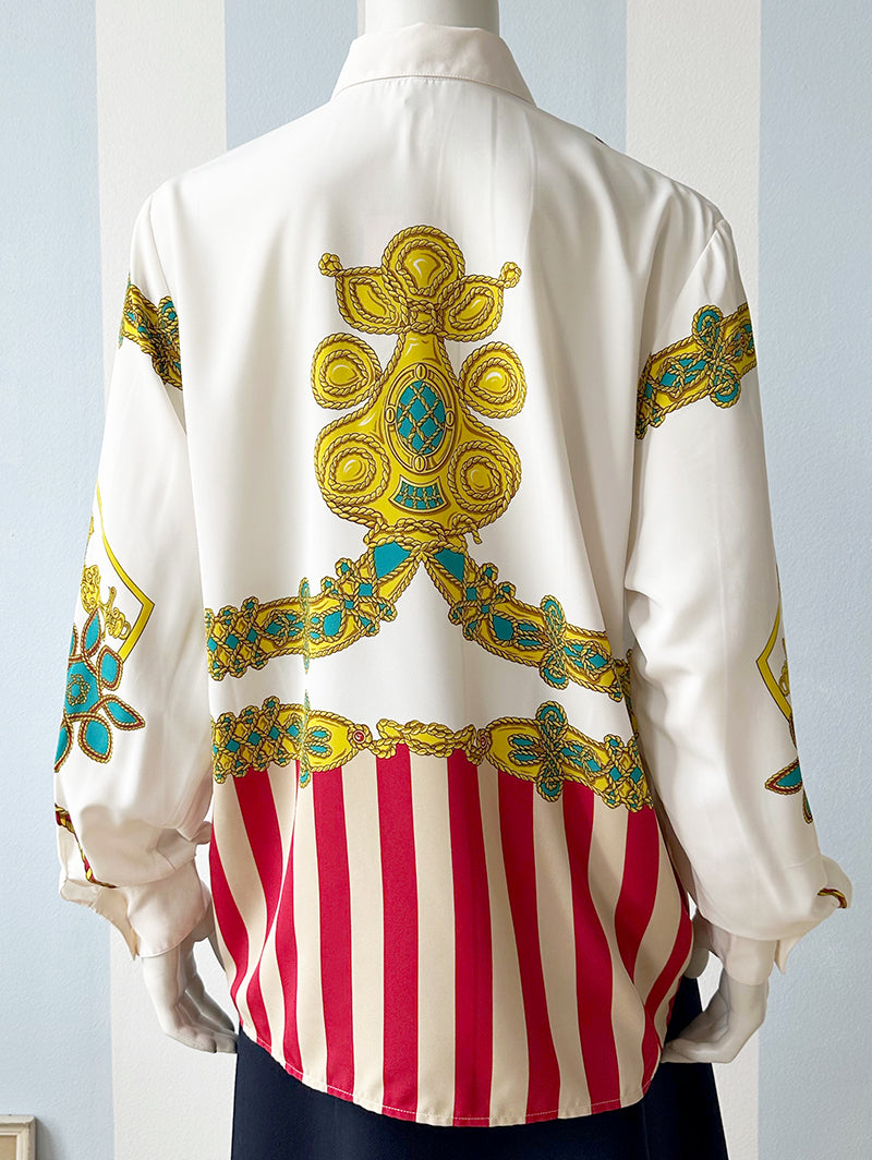 Vintage print blouse