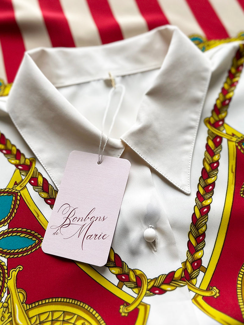 Vintage print blouse