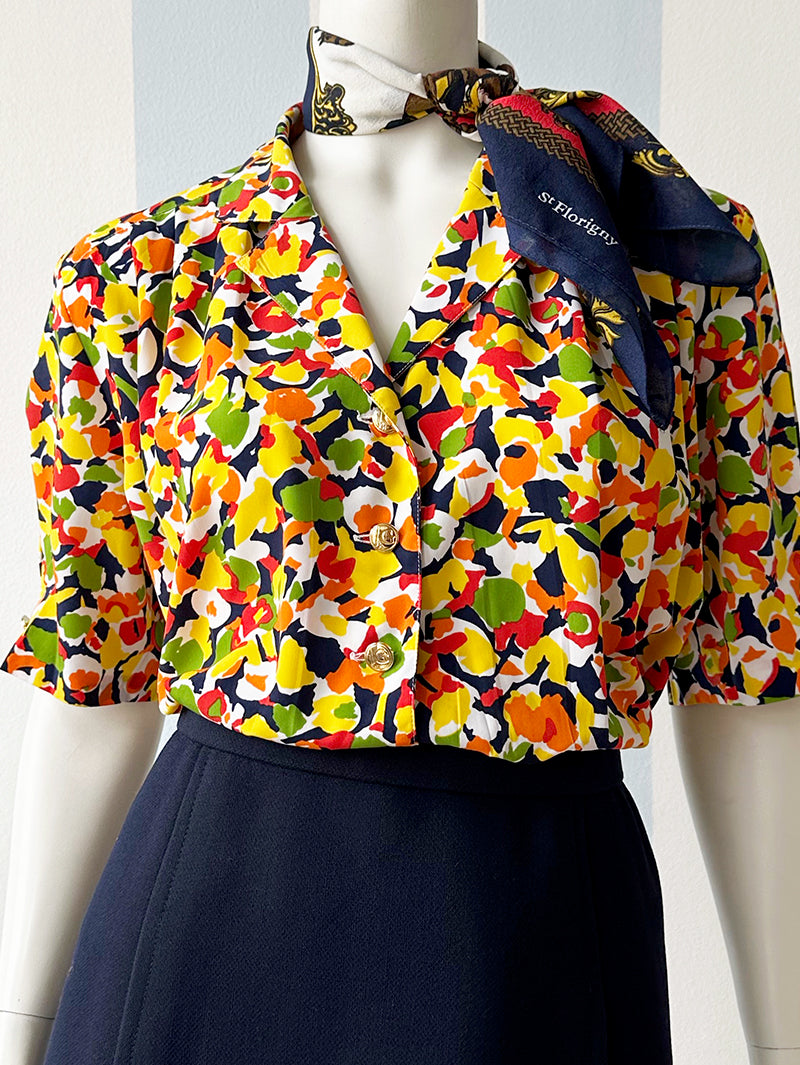 Floral print blousje