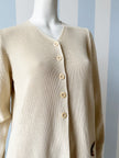 Ecru scheerwollen designer vest