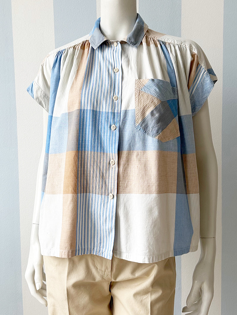 Vintage ruiten blousje