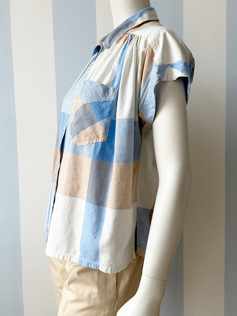 Vintage ruiten blousje