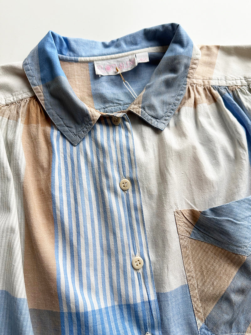 Vintage ruiten blousje