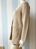 Camel scheerwollen vest