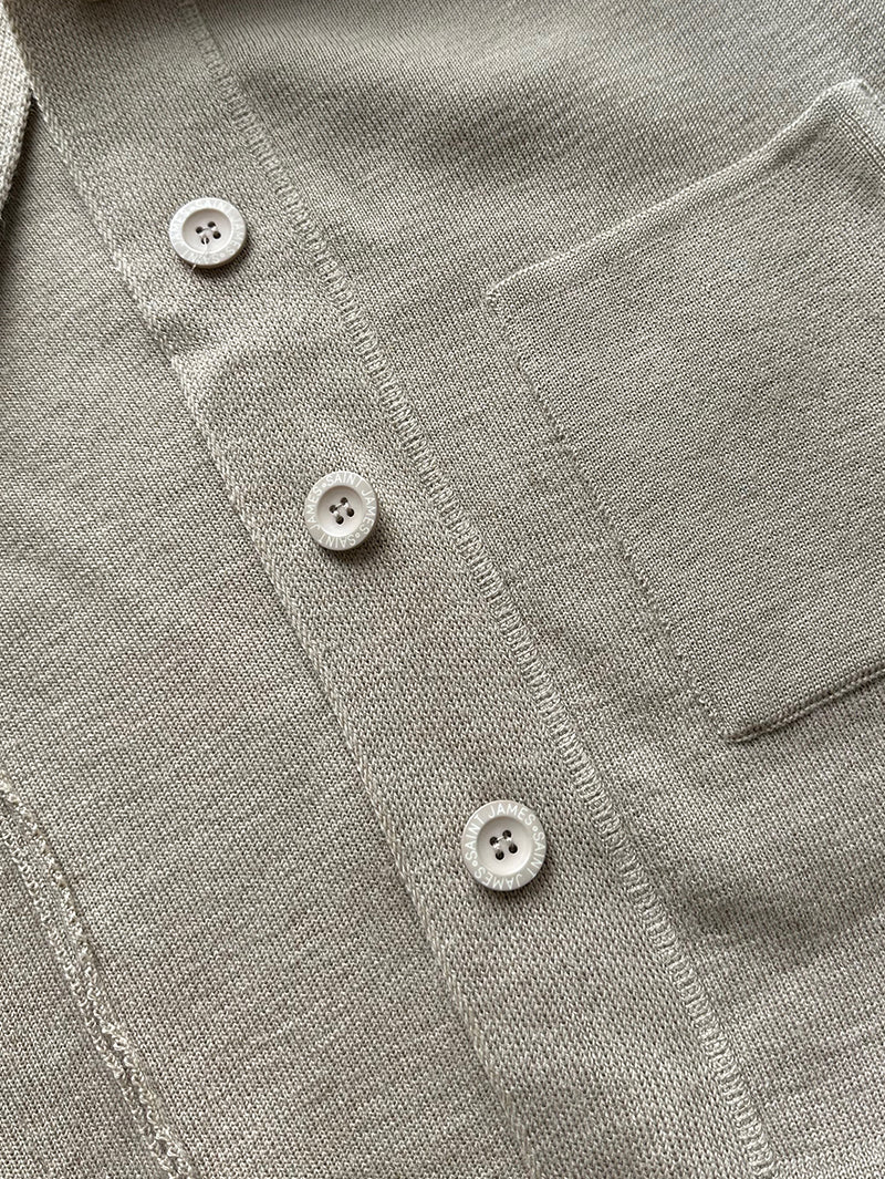 Camel scheerwollen vest