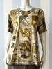 Zijden t-shirt met designeritems