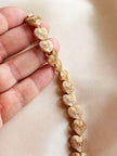 Gouden hartjes schakelarmband