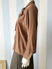 Vintage bruine strikblouse