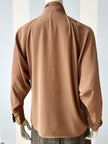 Vintage bruine strikblouse