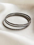Set van 3 zilveren smalle bangles