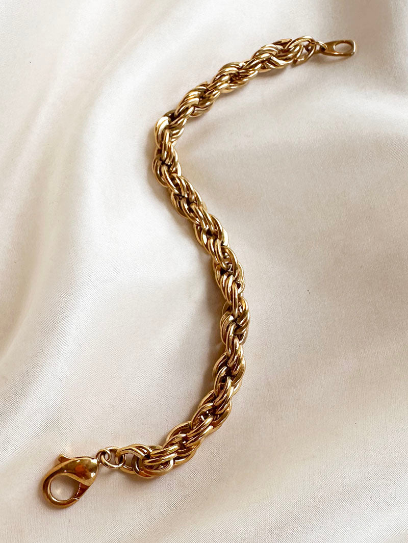 Gouden schakelarmband