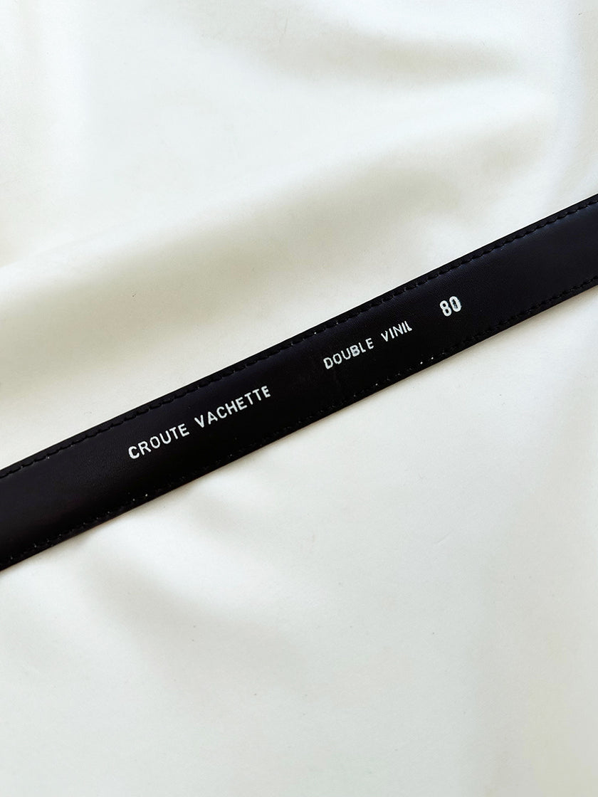 Bruine suede ceintuur