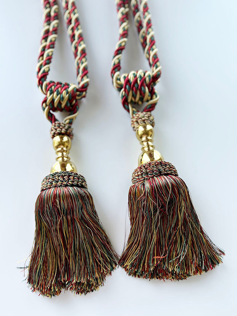 Set (2) embrasses met gouden detail