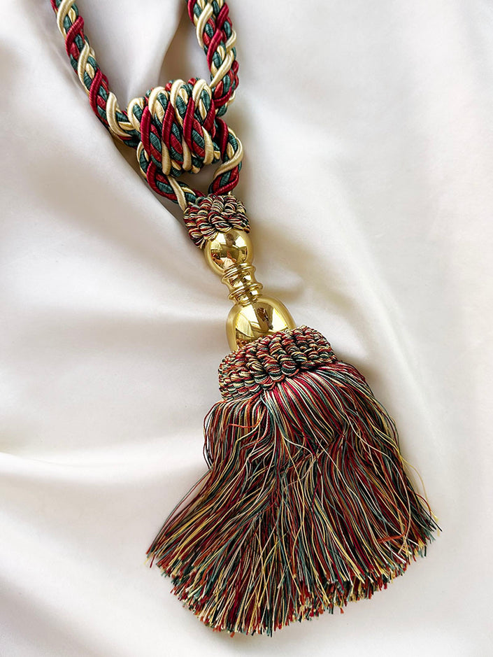 Set (2) embrasses met gouden detail
