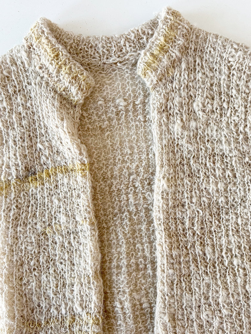 Handgebreid wollen hesje