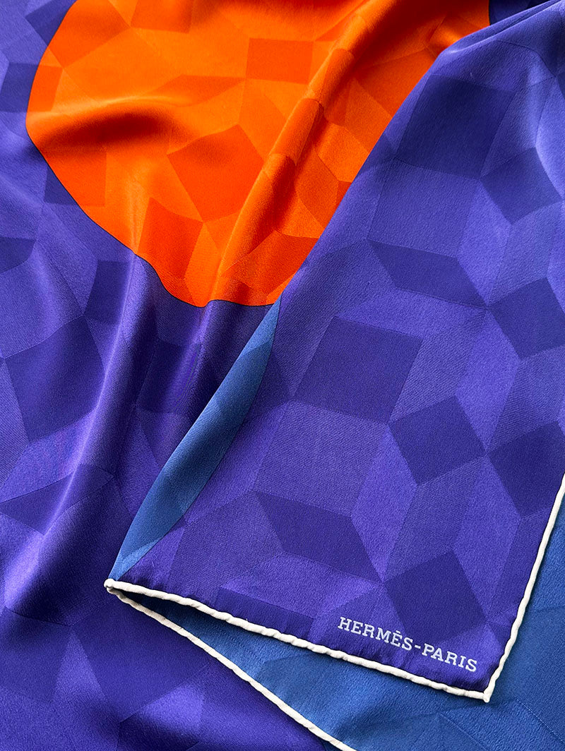 Zijden jacquard designer sjaal