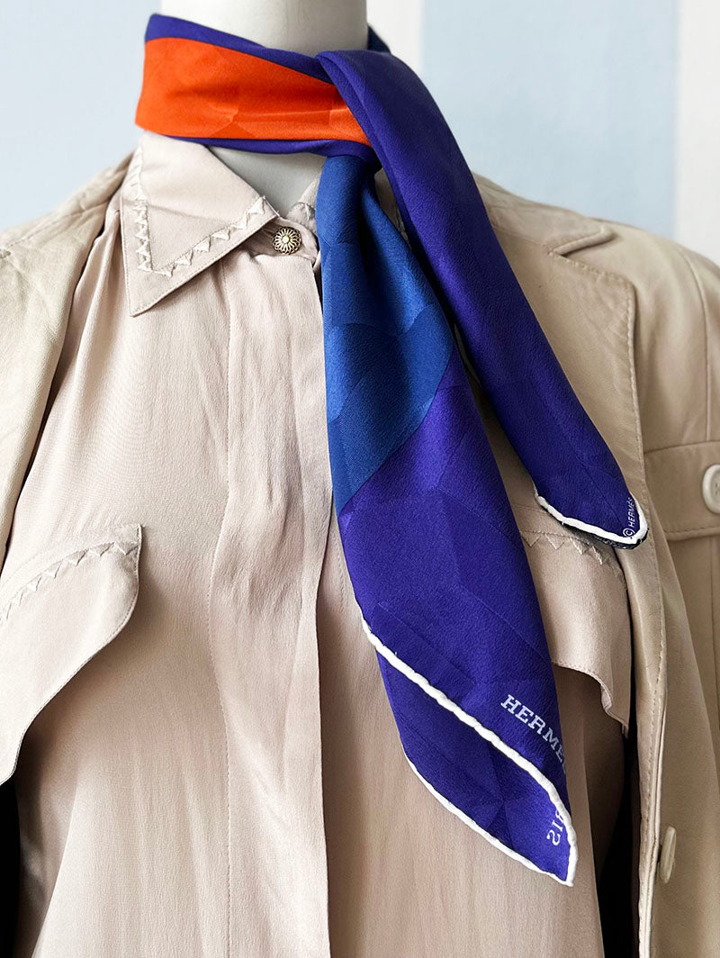 Zijden jacquard designer sjaal
