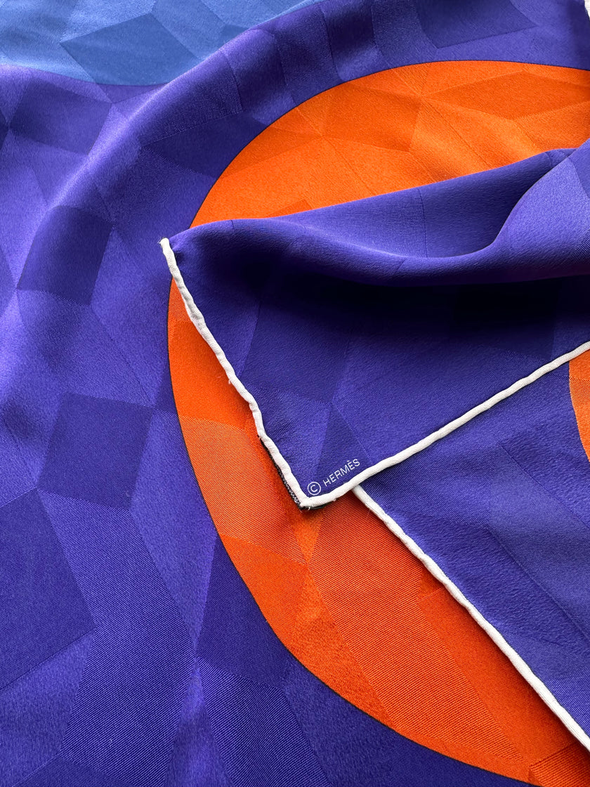 Zijden jacquard designer sjaal