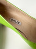 Groene leren pumps | 39.5