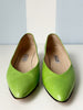 Groene leren pumps | 39.5