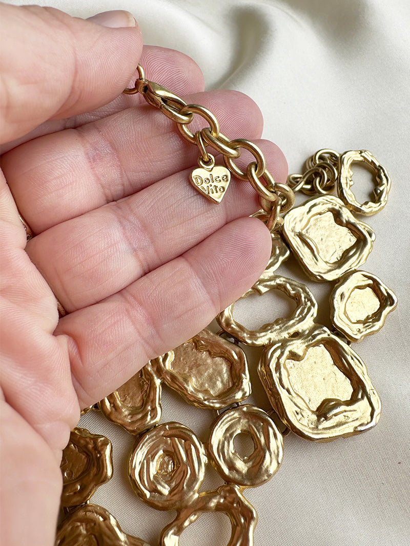 Vergulde designer ketting