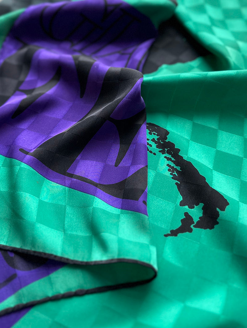 Zijden designer sjaal