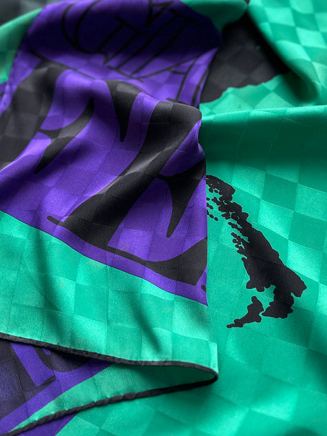 Zijden designer sjaal